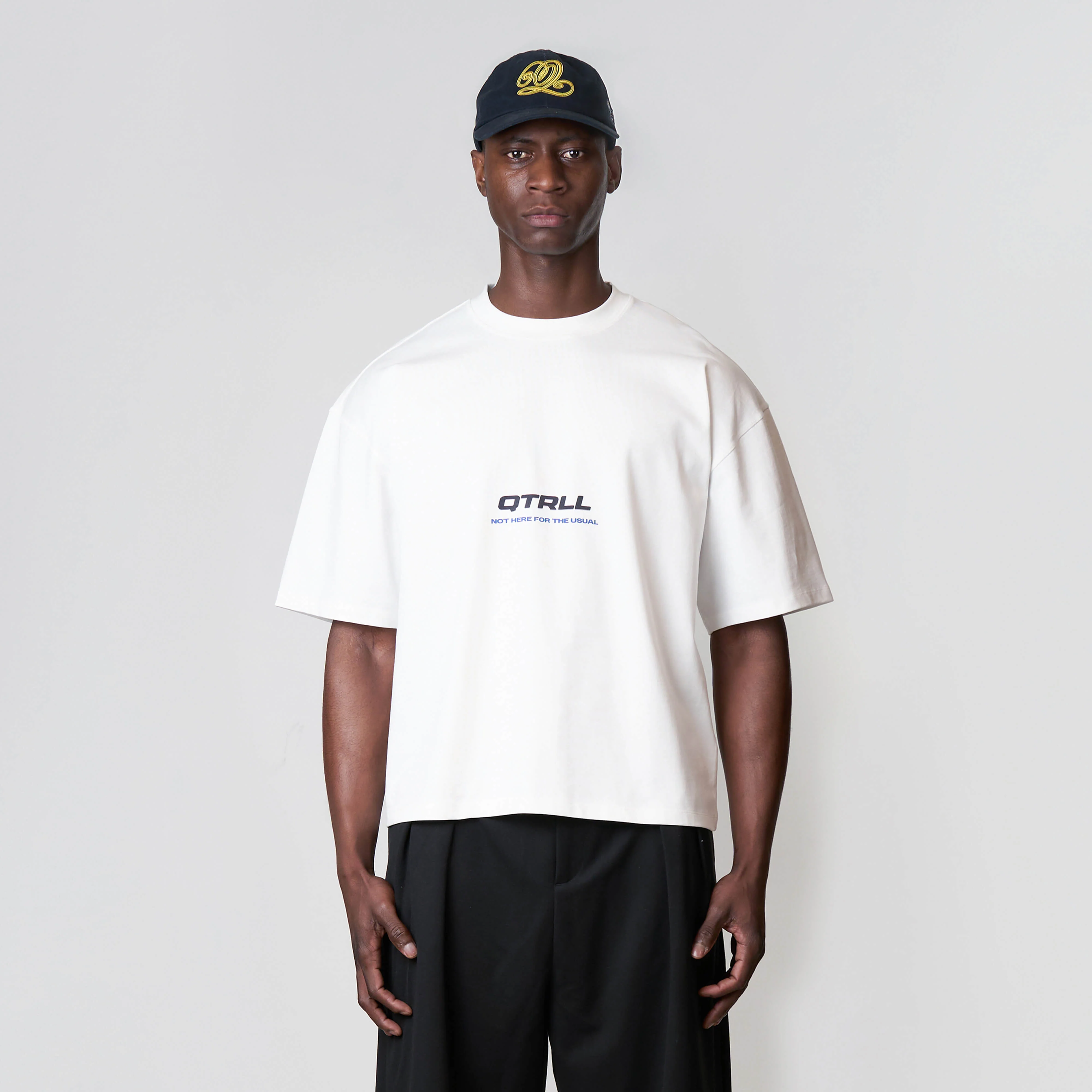RISK TEE | WHITE/NAVY - Image 3