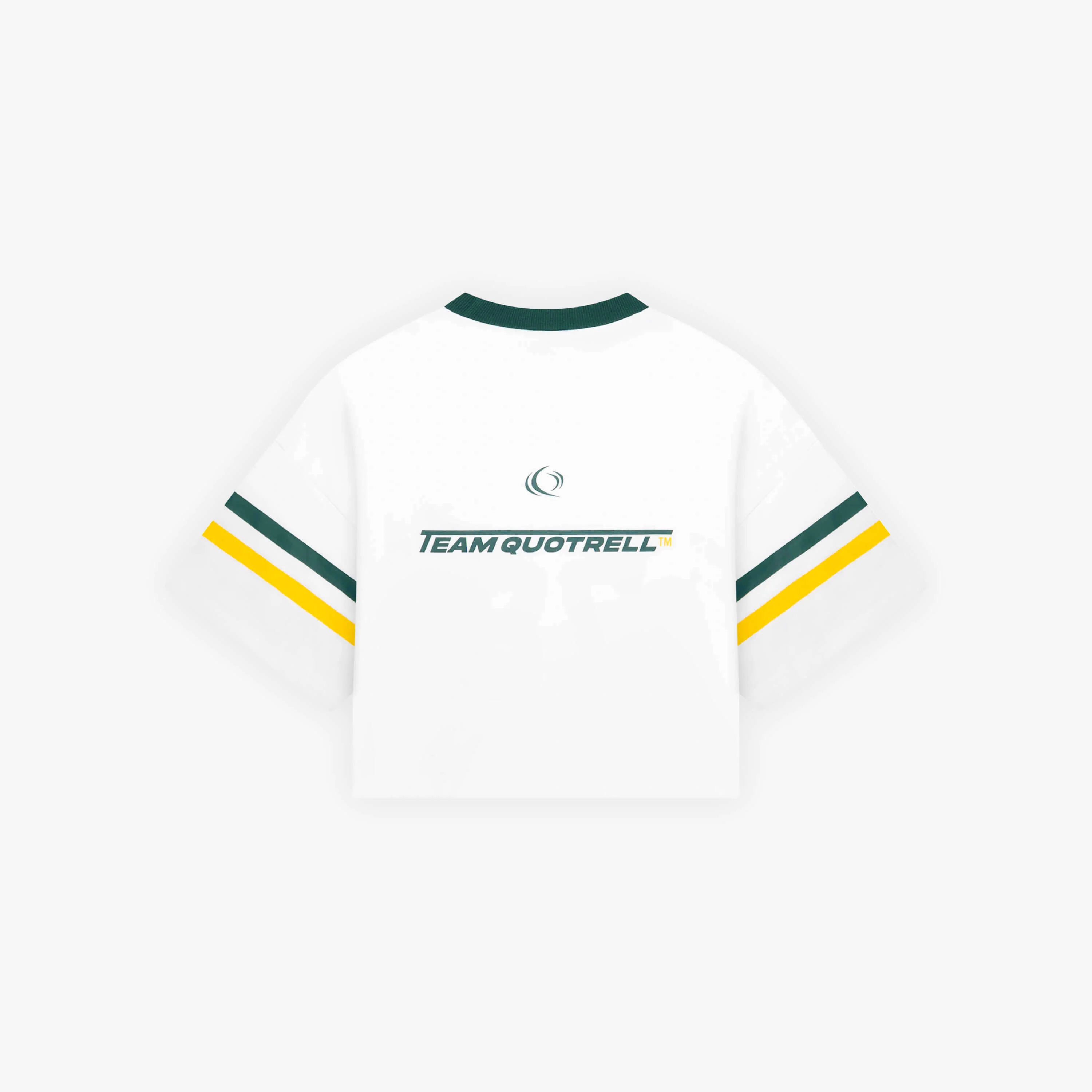 ZIA CROPPED TEE | WHITE/GREEN - Image 7